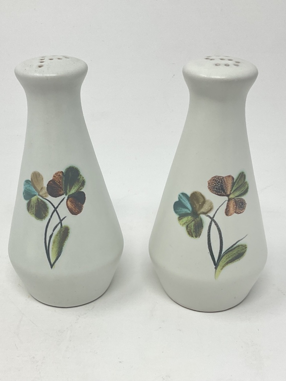 Denby Shamrock (retired) Stoneware Salt & Pepper Shaker Set